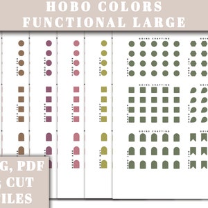 Hobonichi functional sticker bundle, hobonichi stickers, minimal planner stickers, functional stickers, bullet journal stickers,
