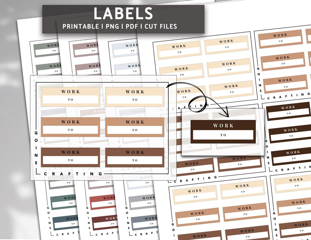 Work Labels, Minimal Planner Stickers, Journal Stickers, Functional ...
