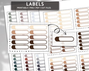 Autocollants pour étiquettes, autocollants pour agenda minimalistes, autocollants pour journaux intimes, autocollants fonctionnels, autocollants numériques, autocollants imprimables, Erin Condren