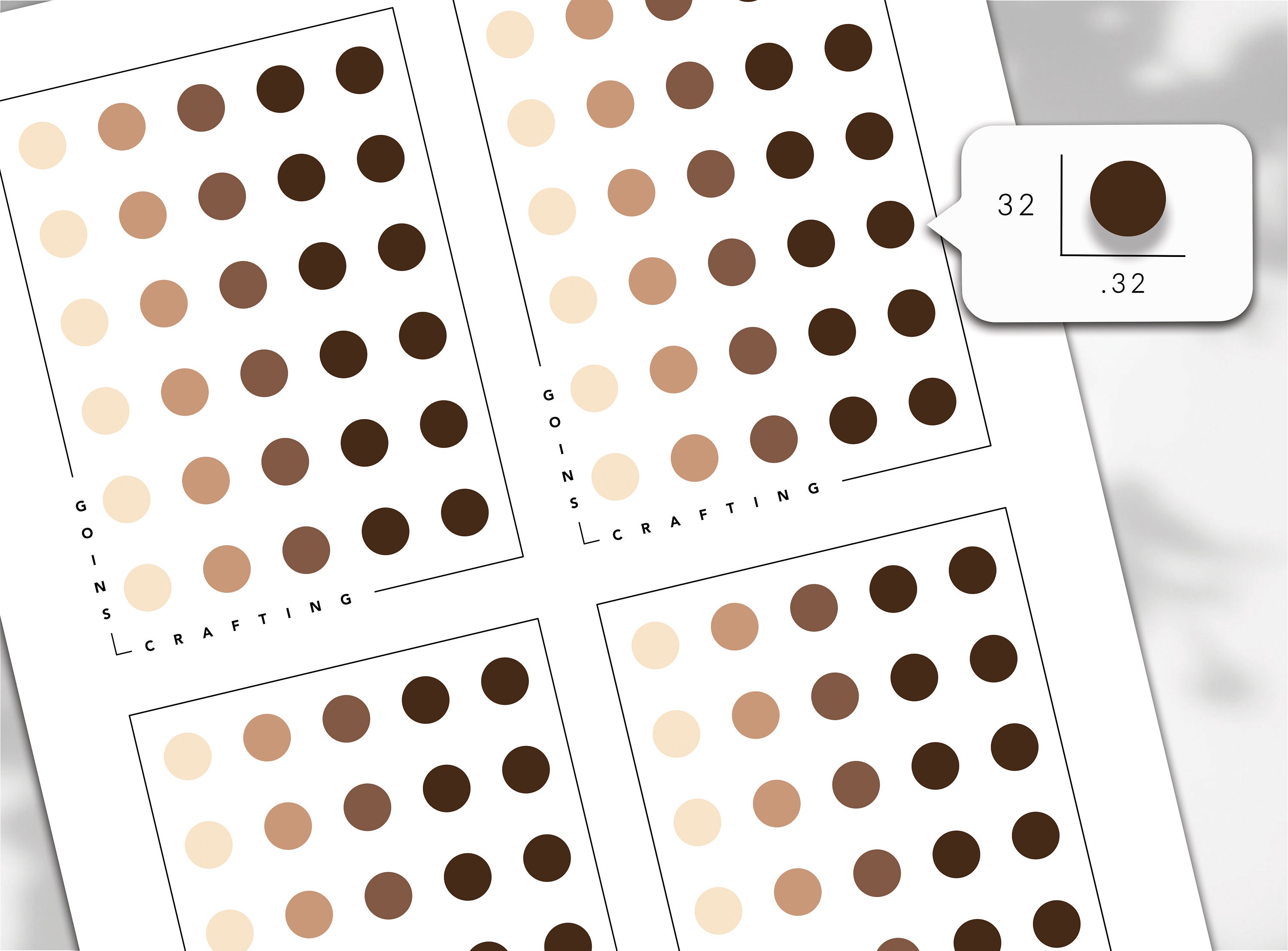 Large Dot Stickers, Minimal Planner Stickers, Hobonichi Stickers ...
