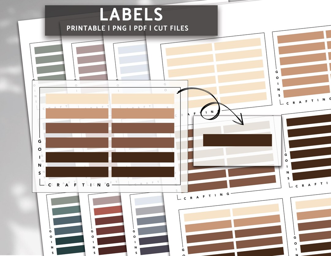 Skinny Label Stickers, Minimal Planner Stickers, Journal Stickers ...