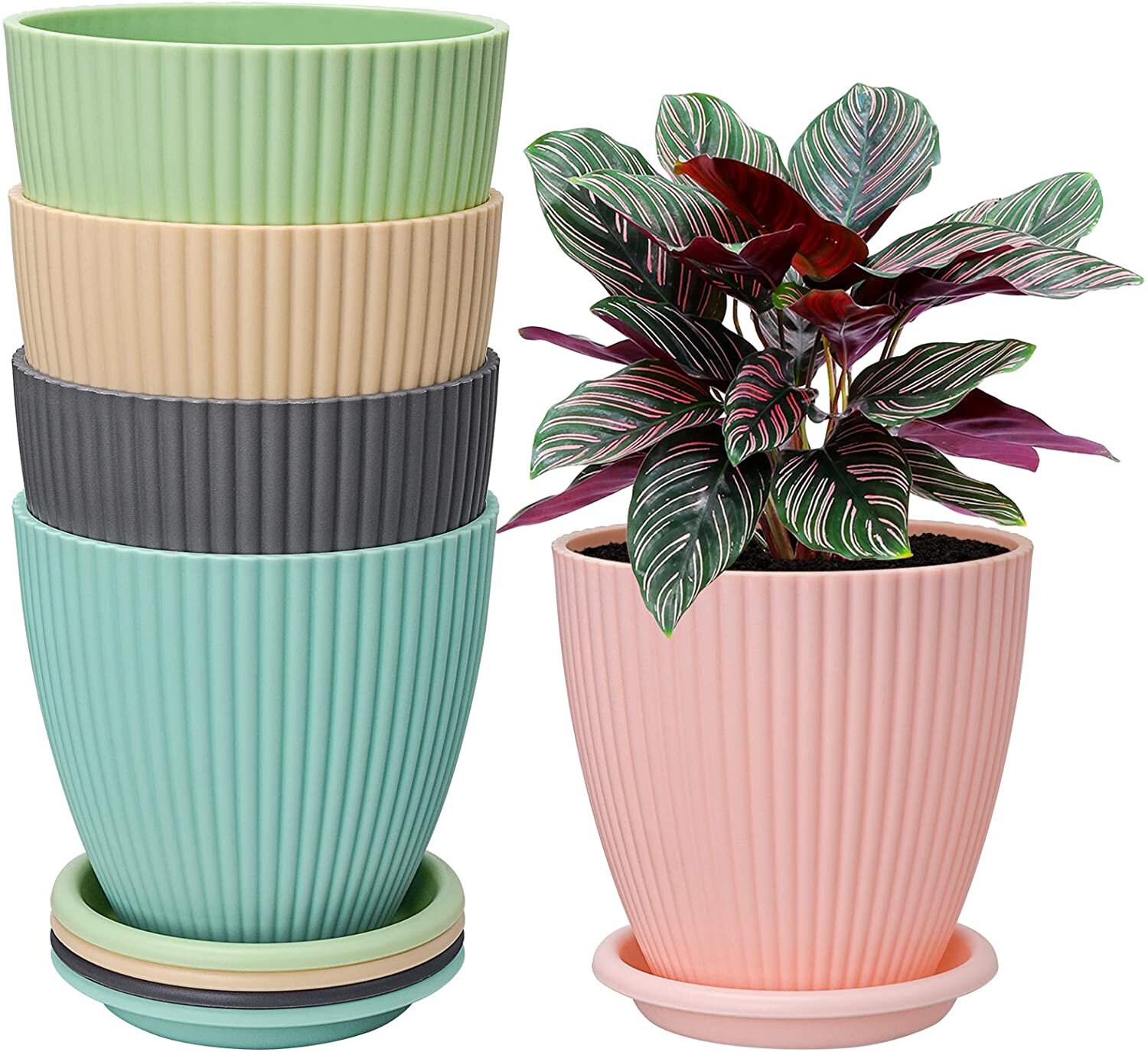 2pcs Garden Flower Pots Outdoor Succulent Cactus Planters Pots Flower Plant Containers Modern Flower Planters Outdoor Decorative Flower Pot Planters Outdoor 2pcs Garden Flower Pots Outdoor Succulent Cactus Planters Pots Flower Plant Containers Modern Flower Planters Outdoor Decorative Flower Pot Planters Outdoor