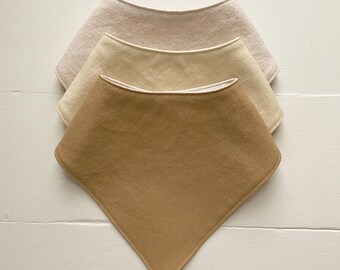 Cotton-Linen Bandana Bib