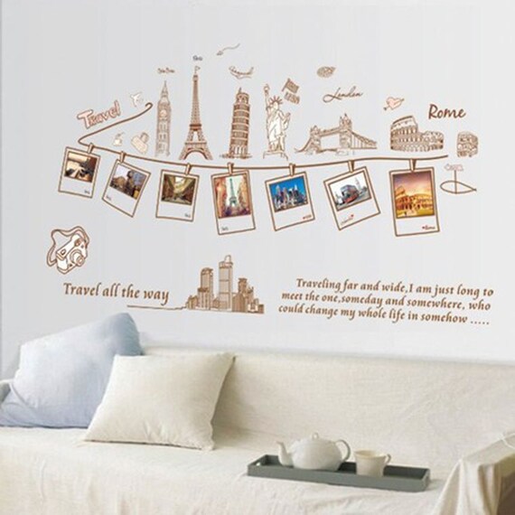 World City Country Landmarks Vinyl Matte Wall Decal Stickers - New York Wall Stickers Uk World City Country Landmarks Vinyl Matte Wall Decal Stickers - New York Wall Stickers Uk