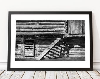Klosters Steps 2 -  Limited Edition Black & White Fine Art Print