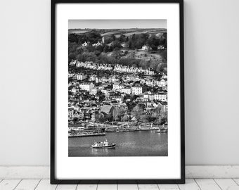 Dartmouth -  Limited Edition Black & White Fine Art Print Featuring Britannia Royal Naval College