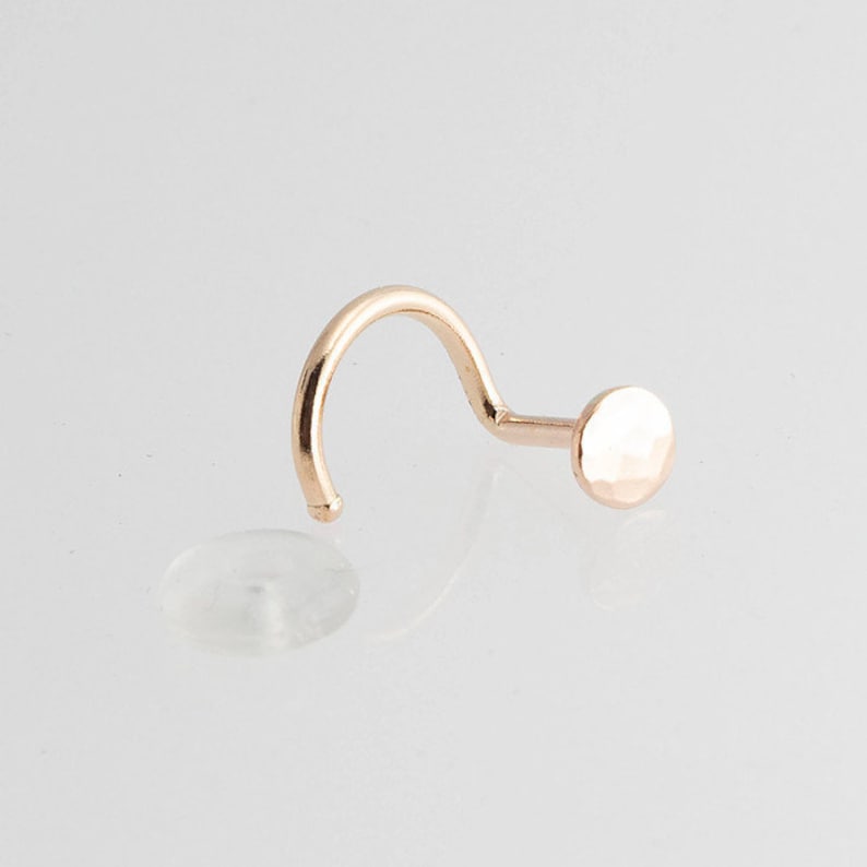 Nostril Gold Scew Piercing Nose Cartilage Gold Filled Etsy