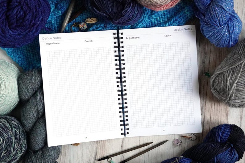 The Knitter's Design & Project Notebook / Sea - Etsy