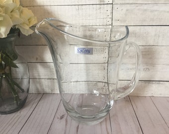 Krosno Handcrafted 2.1 Qt 2 lt Glass Pitcher Made in Poland 