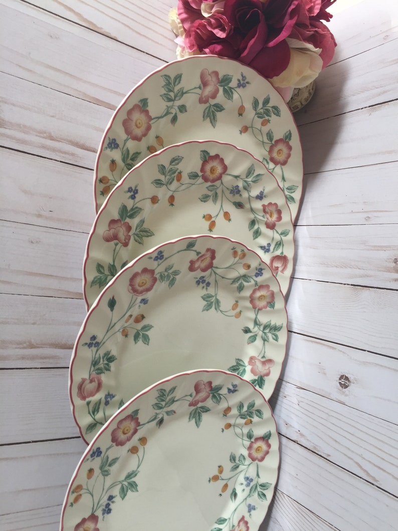 Churchill Briar Rose Dinner Plates Set of 4 Made in England. Etsy