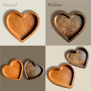 Heart Trinket Dish, Catchall Tray, Key Dish, Anniversary Gift  | Handcrafted in America