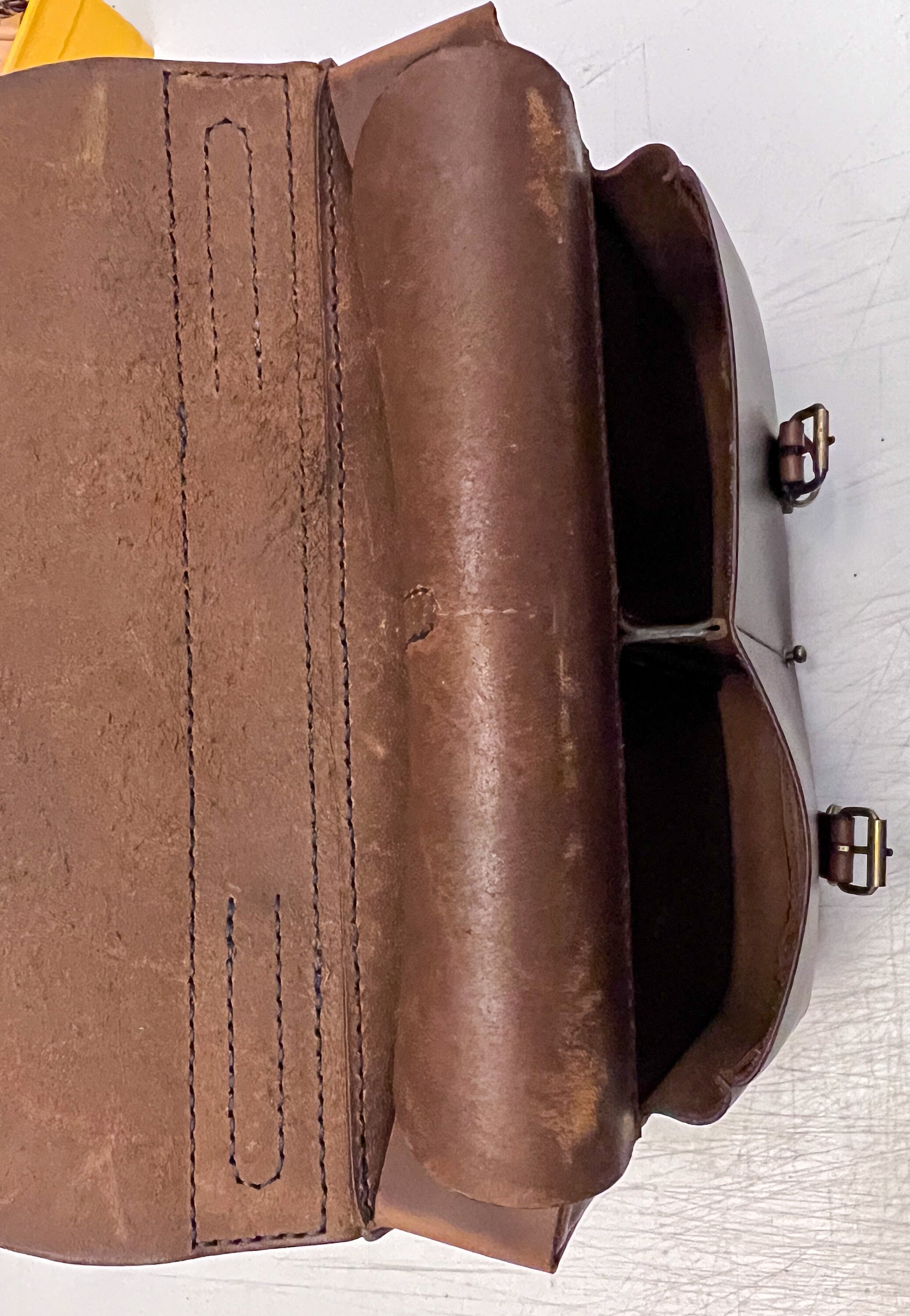 Chocolate Brown Medium Sized Briefcase with laptop space - Etsy 日本