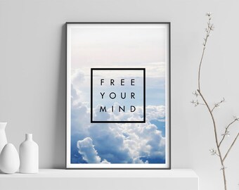 Free Your Mind Poster - Etsy