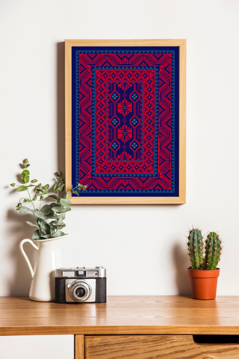 Modern Wall Decor Moroccan Wall Art Boho Wall Decor Persian Etsy