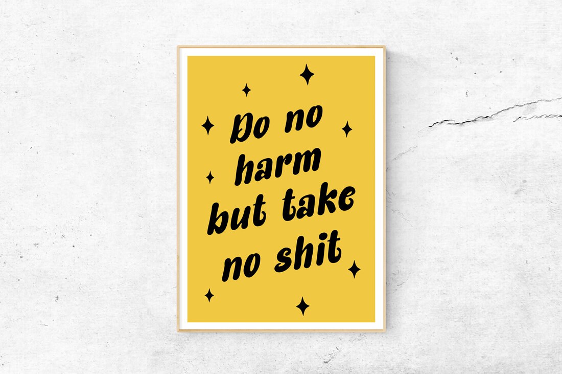 Custom Wall Art Groovy Custom Decor Pink Custom Quote Print Etsy