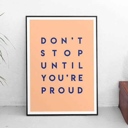 Inspirational Wall Art Motivational Poster Inspiring Poster Etsy