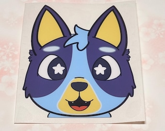 Vinylstickers geïnspireerd op Bluey