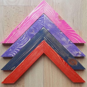 Handmade Custom Picture Frames Made from Reclaimed Timber. ECO FREINDLY Reinforced Hardwood Splines. Comes with 3mm Acrylic. Made in Ireland