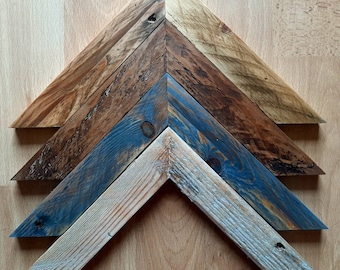 Handmade Custom Picture Frames Made from Reclaimed Timber. ECO FREINDLY Reinforced Hardwood Splines. Comes with 3mm Acrylic. Made in Ireland