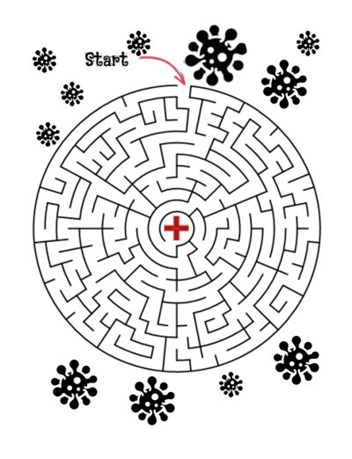 Best Pandemic Virus Labyrinth Themed Puzzle Maze Book Great Etsy