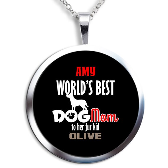 proud dog mom necklace