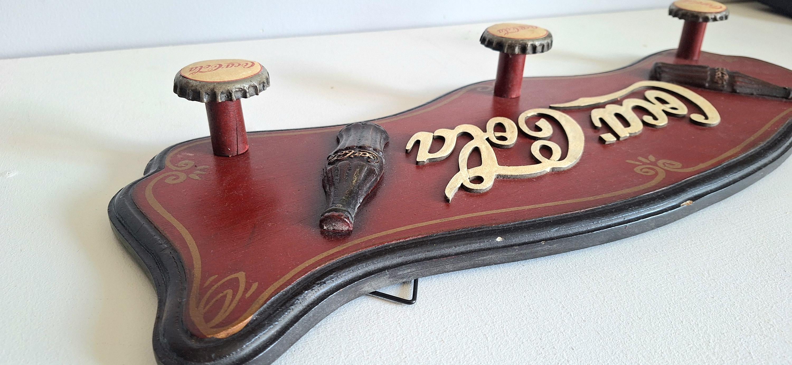 Coca-cola Wooden Wall Hook/wall Decoration - Etsy
