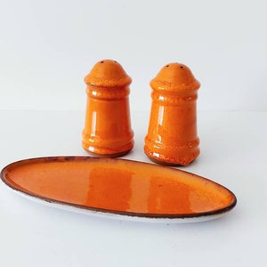 Vintage Keramik Salz- und Pfefferstreuer Set