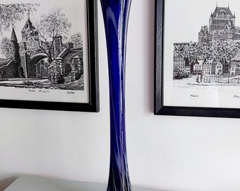 Art glass soliflore vase