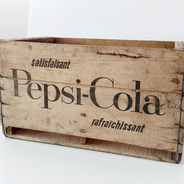 Old wooden Pepsi-Cola crate