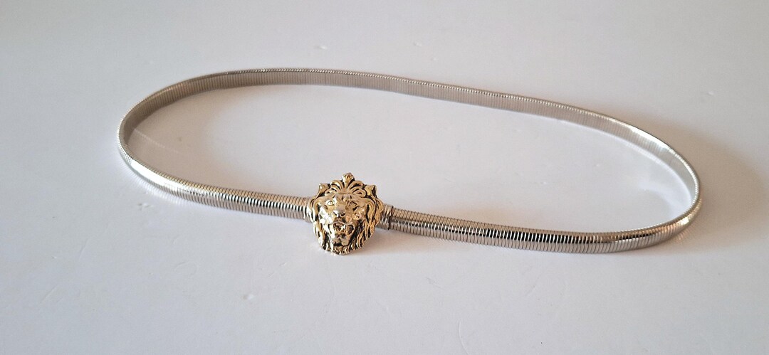 Anne Klein Lion Head Stretch Belt - Etsy display picture 3