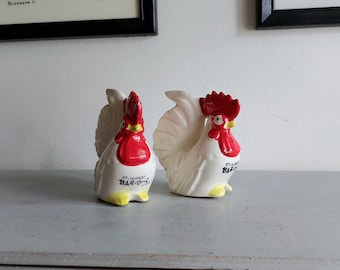 Vintage St-Hubert BBQ salt and pepper shakers