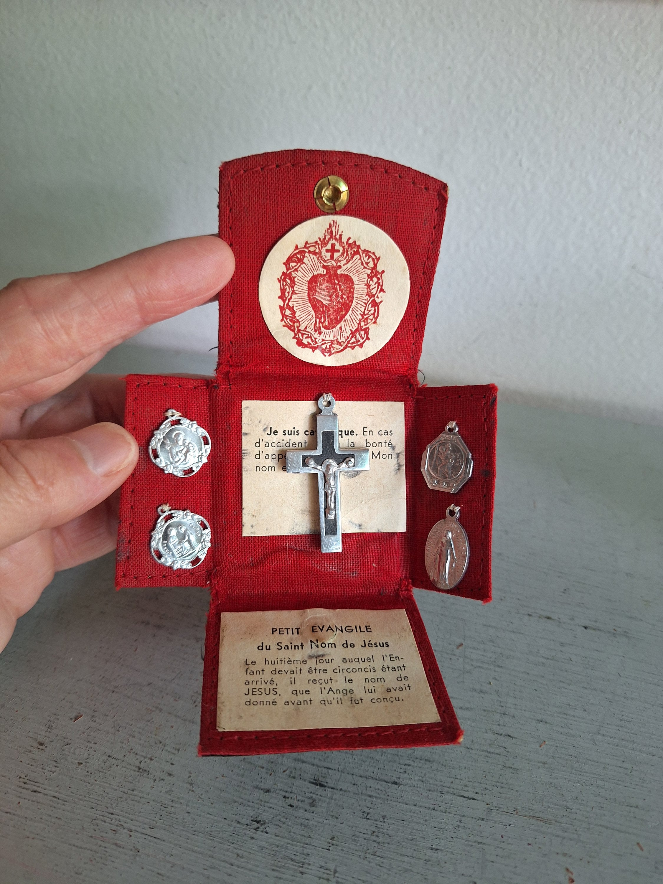Antique Catholic Pocket Shrine - Etsy
