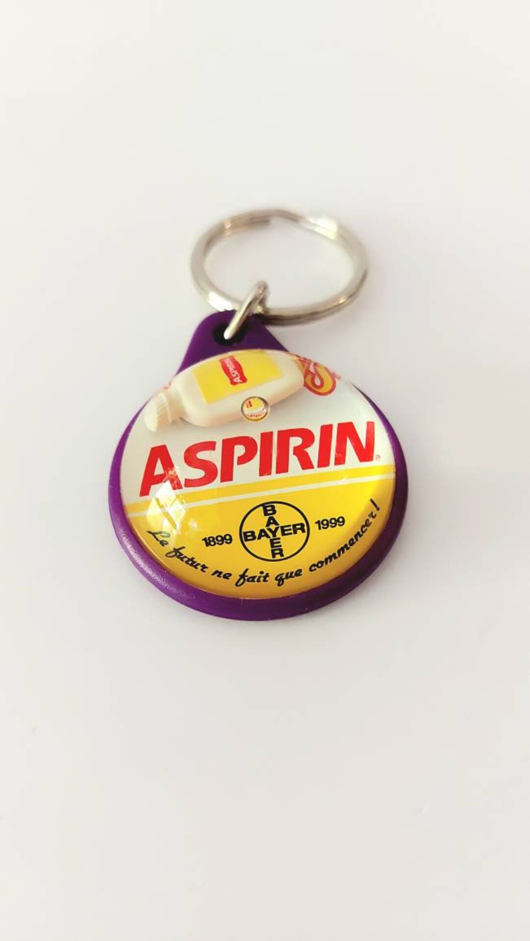 Promotional Keychain Aspirin Bayer 100 Years Etsy