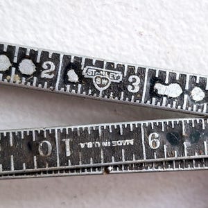 Antique et rare Règle pliable Stanley sweetheart 1921-22.