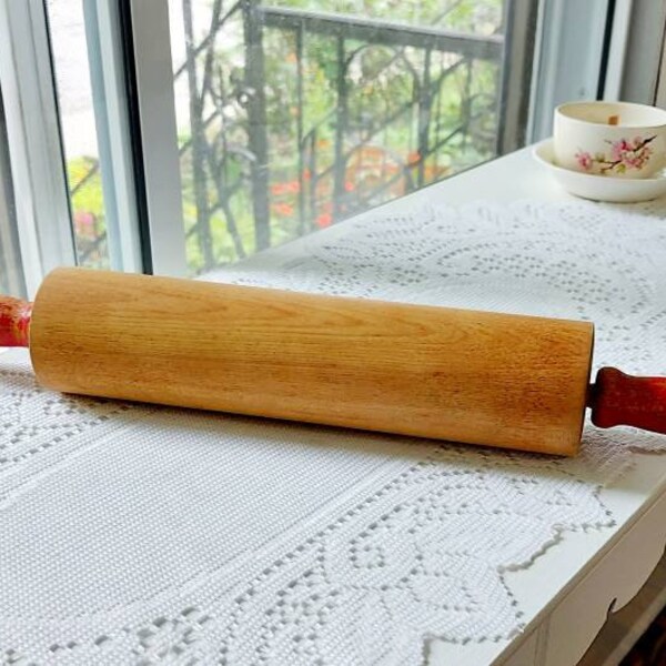 Wooden Rolling Pin Etsy