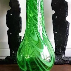 Large vintage blown glass vase