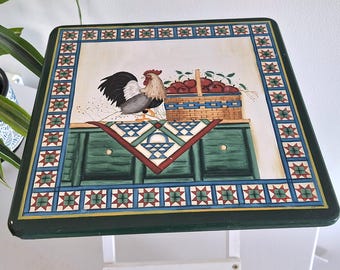 Table d'appoint Coq Style Farmhouse champêtre