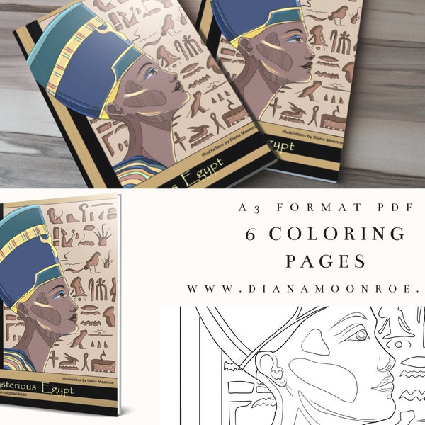 Mysterious Egypt coloring pages
