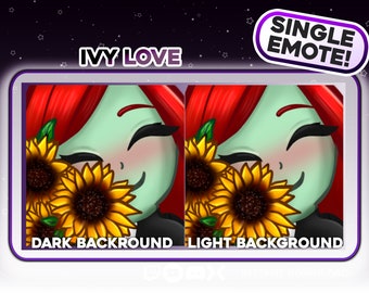 Emote de amor de Hiedra Venenosa - Emote de anime para YouTube, Discord y Twitch