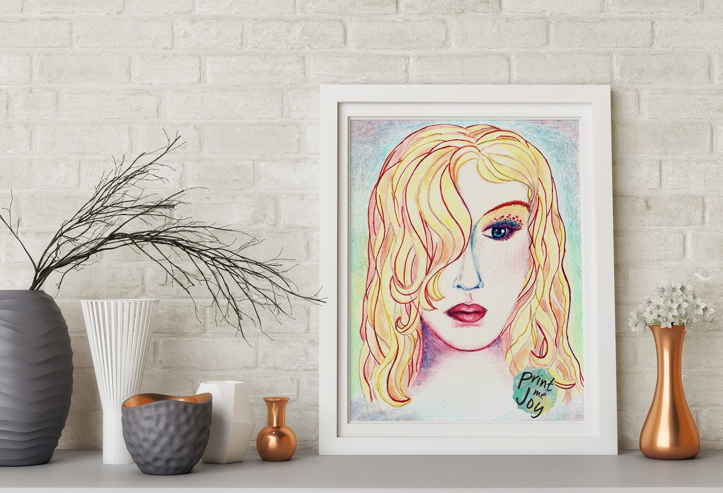 Feminine PosterBeauty Wall ArtFemale Face ArtSpring Etsy