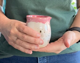 Jarra/canasta/recipiente para crema de 8 oz, hecho a mano en California.
