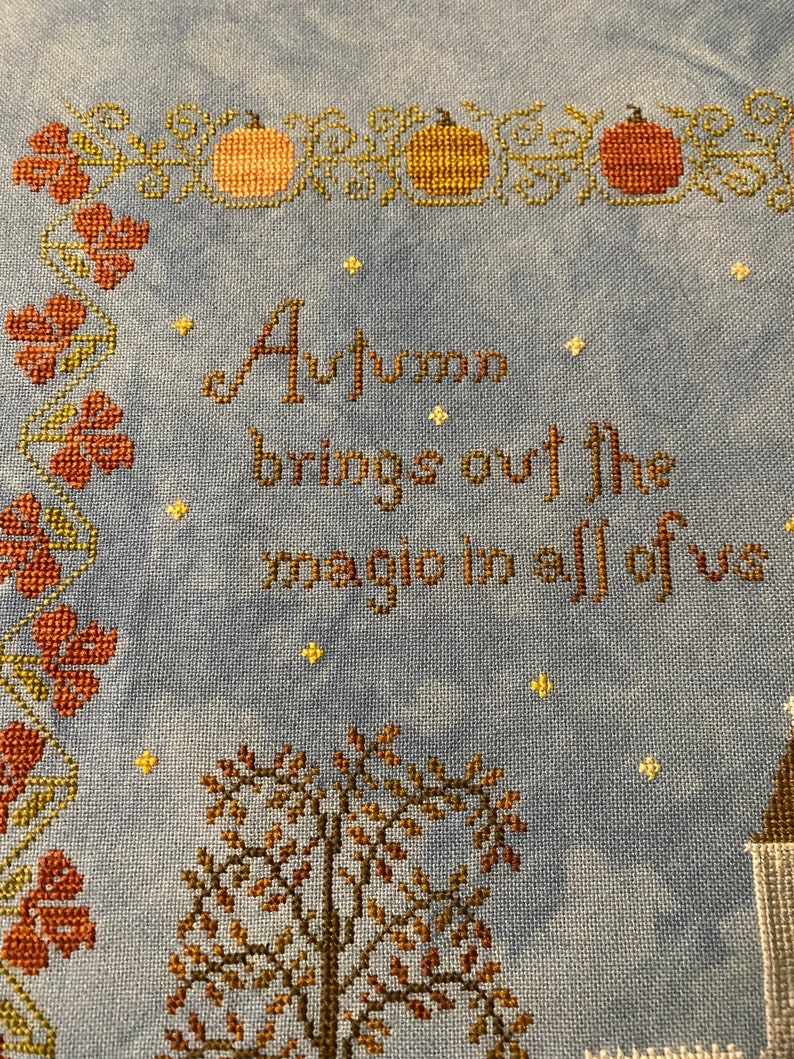 Magic of Autumn PDF Cross Stitch Pattern Digital Heartsong Stitchery - Etsy