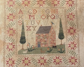 Meow Manor PDF Kreuzstichmuster Digitale Heartsong Stitchery