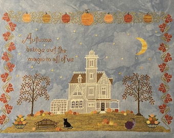 Autumn Bouquet PDF Cross Stitch Pattern Digital Heartsong Stitchery - Etsy
