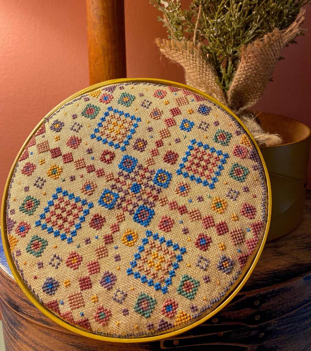 Folk Art Box Series - Autumn PDF Cross Stitch Pattern Digital Heartsong ...
