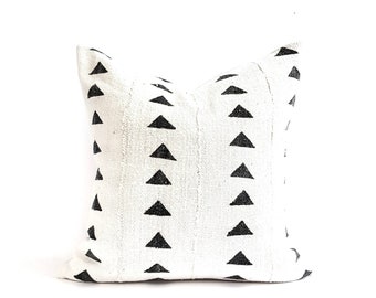 Mud cloth top pillows restoration hardware