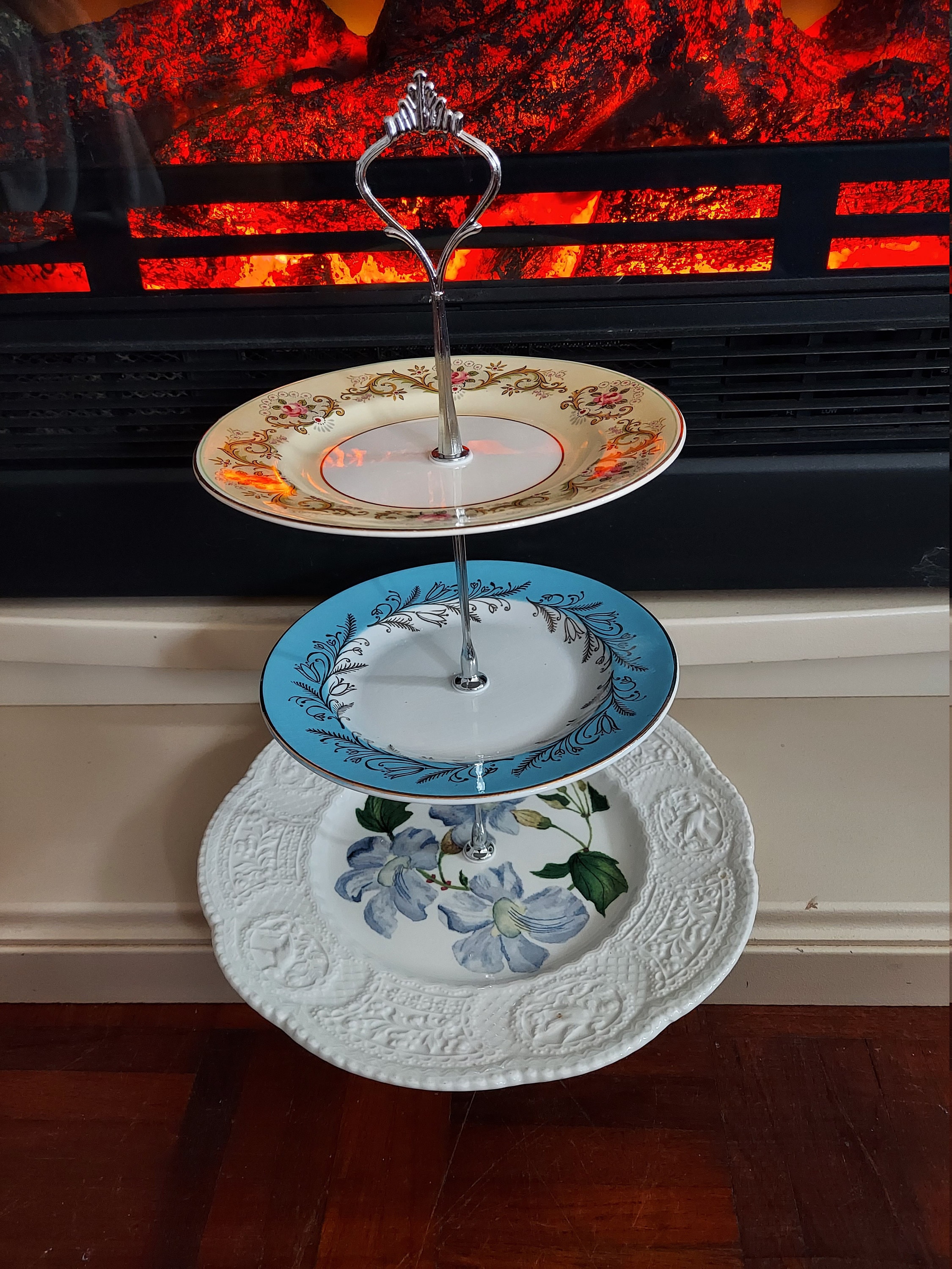 Unique Vintage 3 Tier Afternoon Tea / Cake Stand for Tea room Etsy