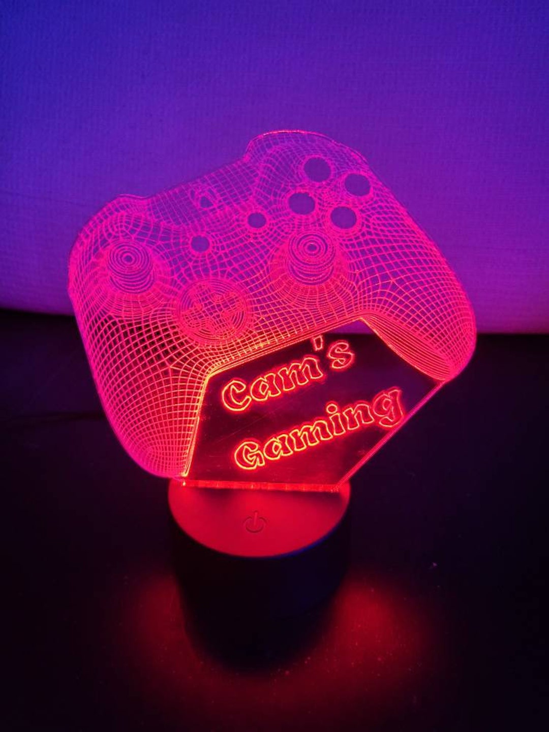 Gamer Controller Led 3D Gamer Controller LED Light - 7 Lights and Remote - Etsy UK