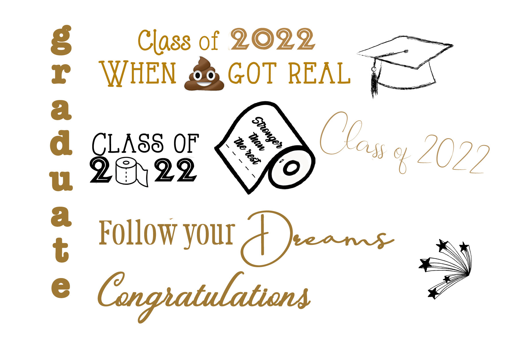 Senior Word Art/photoshop PNG Overlays/grad/instant Download ...