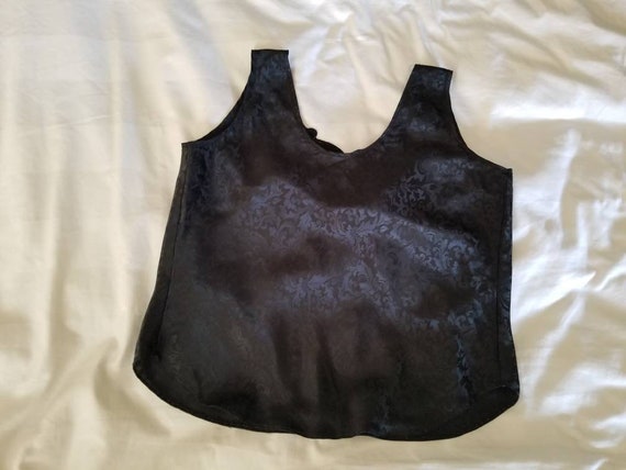 Sale Vintage Black Camisole Lucie Ann II Medium 3… - image 9